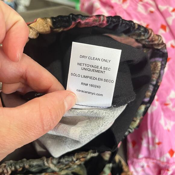 Cara Cara Milano Floral Velvet Wide Leg Pants Tapestry Print M - Picture 10 of 15